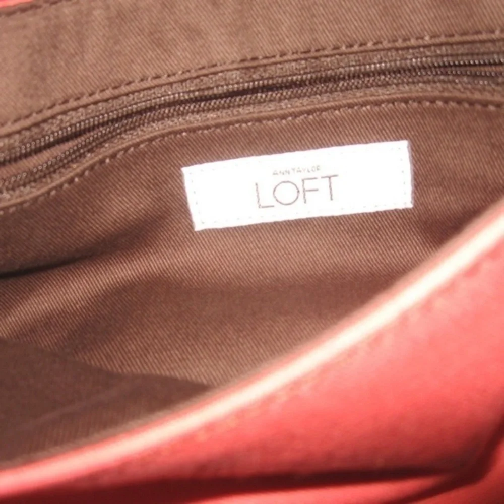 Ann Taylor LOFT Canvas Wristlet‎ Wallet Coral Color